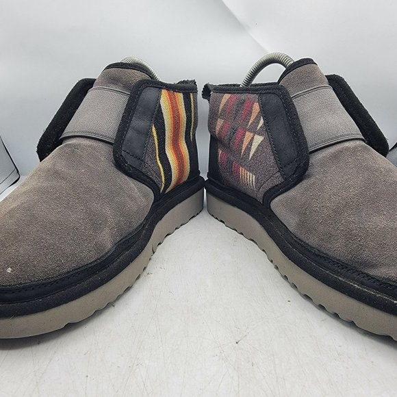 UGG Neumel Flex Woodmont Mens 8 Gray Black Chukka Ankle Boots Walking 1113612 - Picture 3 of 13